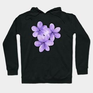 Purple Flowers Hoodie